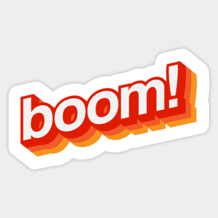 boom Sticker